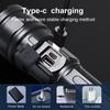 Super Bright Flashlight Powerful Rechargeable Torch High Power LED Flashlight Digital Display Torch Light Long Range Outdoor Hand Lamp