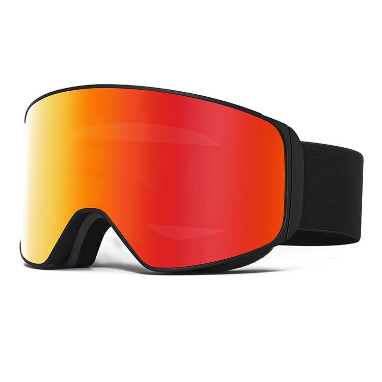 Ski goggles Double-layer anti-fog magnetic ski goggles, wind and sand resistant, suitable for myopia, ski protective eyewear