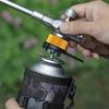 Outdoor Stove Camping Gas Converter Adapter with Fixed Bracket Camping Gas Stove Conversion Head Furnaces Converter