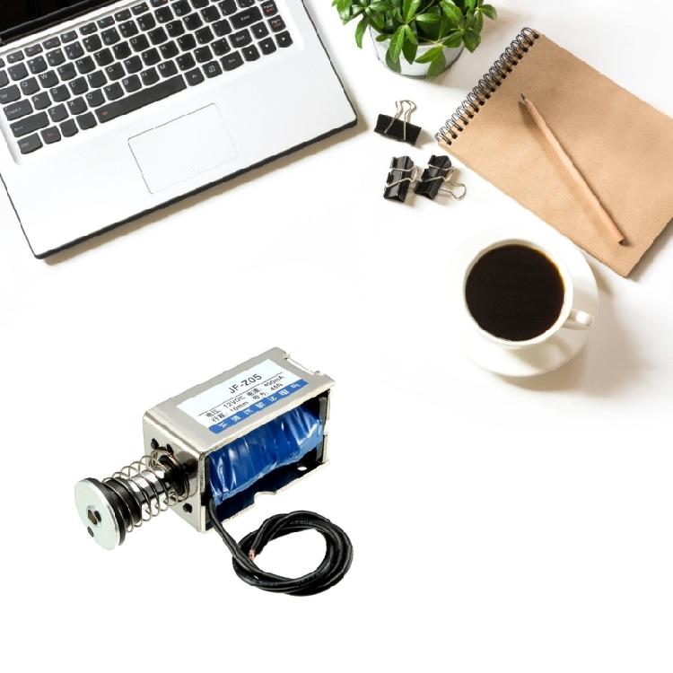 Tlačná/tahová cívka Elektromagnet DC12V/24V 10mm Tahový lineární solenoidový elektromagnet Snadné použití