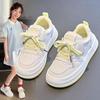 2025 Autumn Girls' White Skate Shoes - Versatile Soft Sole Sports Shoes for Older Kids