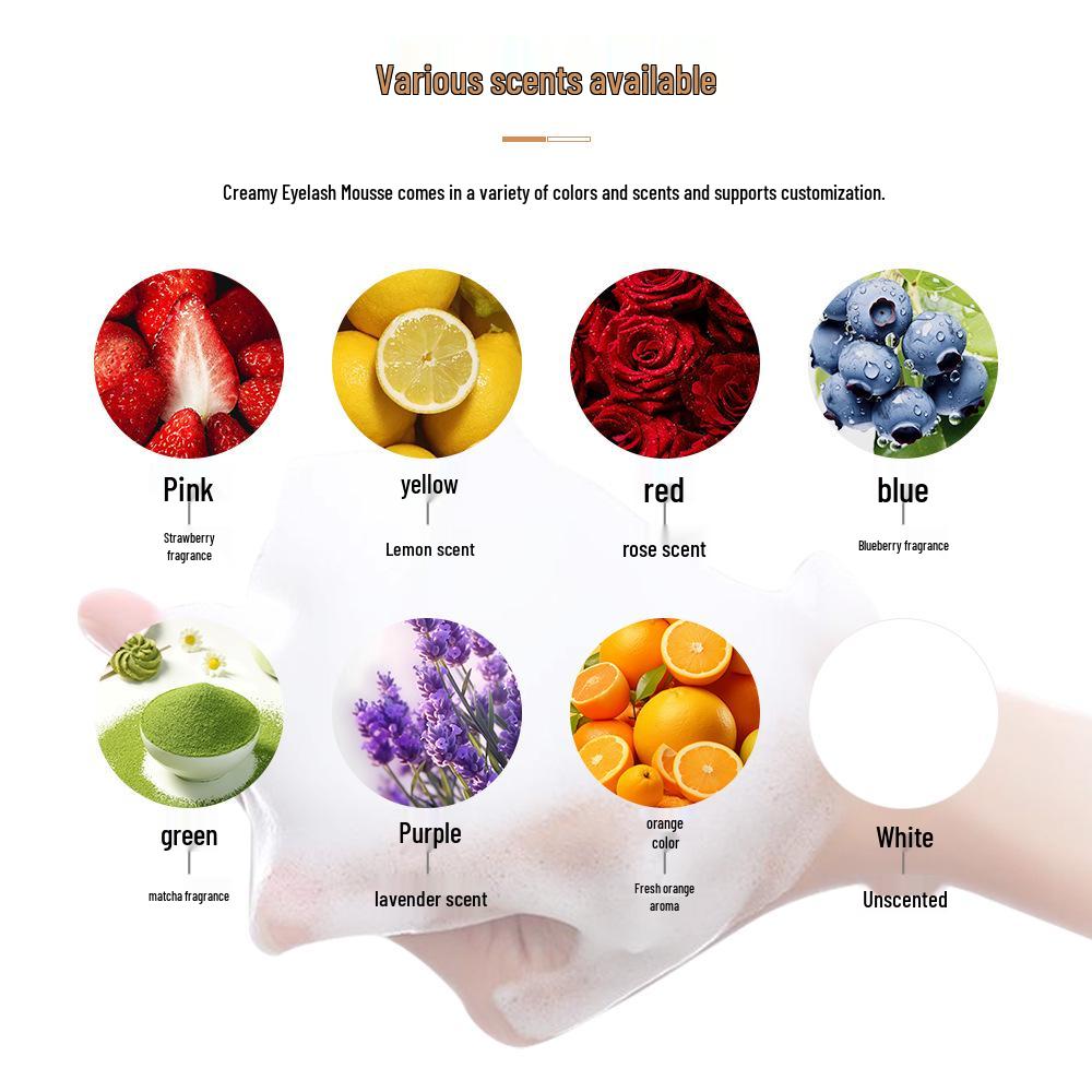 Cross-Border Cream Eyelash & Eyebrow Cleanser - Mousse Oil Remover for False Eyelashes & Lash Bubble Spa.