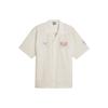 Puma Porsche Legacy Crew Letter Print Casual Breathable Short Sleeve Shirt Men Shirts High-Mountain-Snow 624571-02