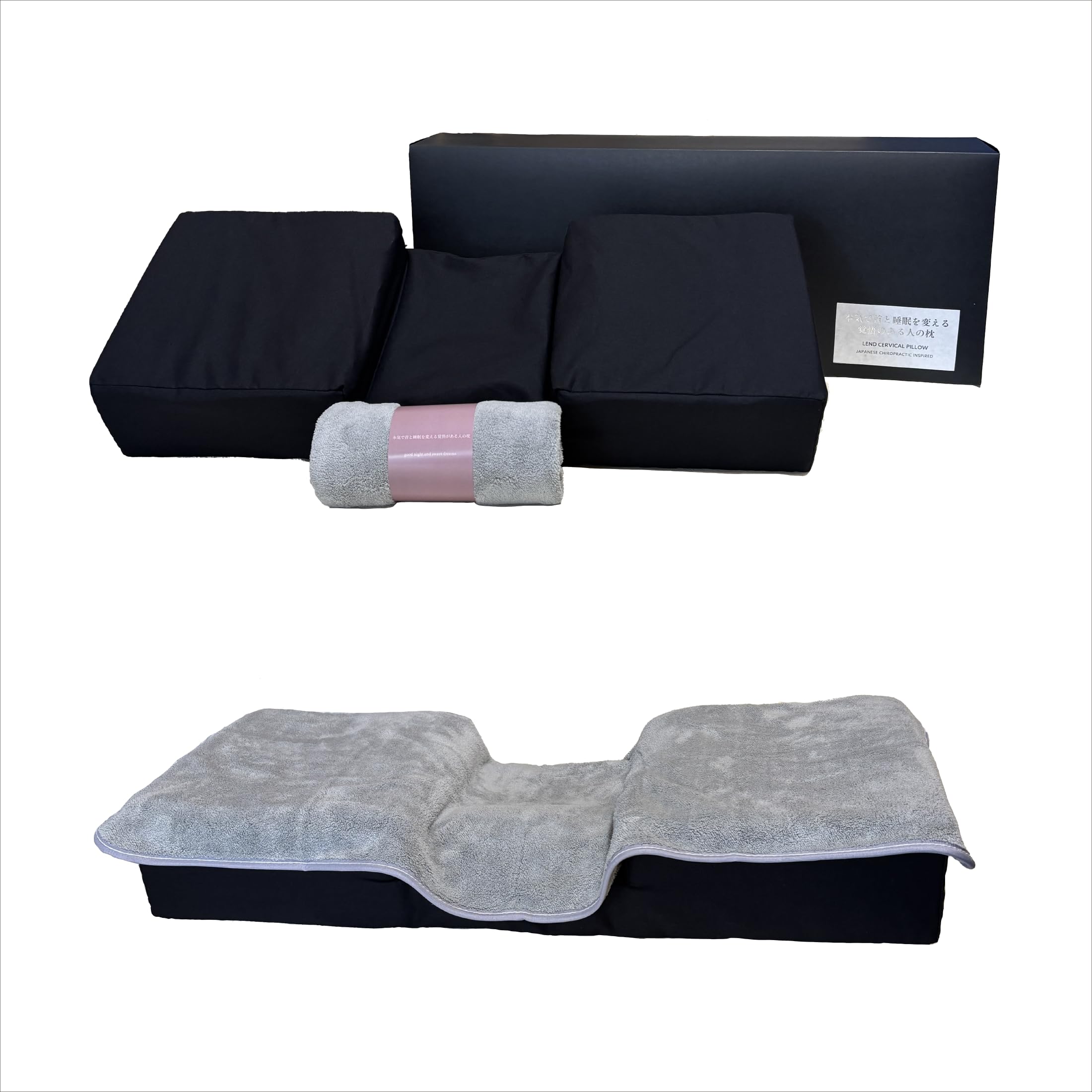 

Made in Japan, Chiropractic Pillow [Supervised by a Neck Specialist Chiropractic Clinic] Neck and Sleep Support, Posture Stabilization, Side Sleeper
