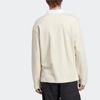 Adidas Solid Color Long Sleeve Polo Shirt Men Tops Off-White IC8384