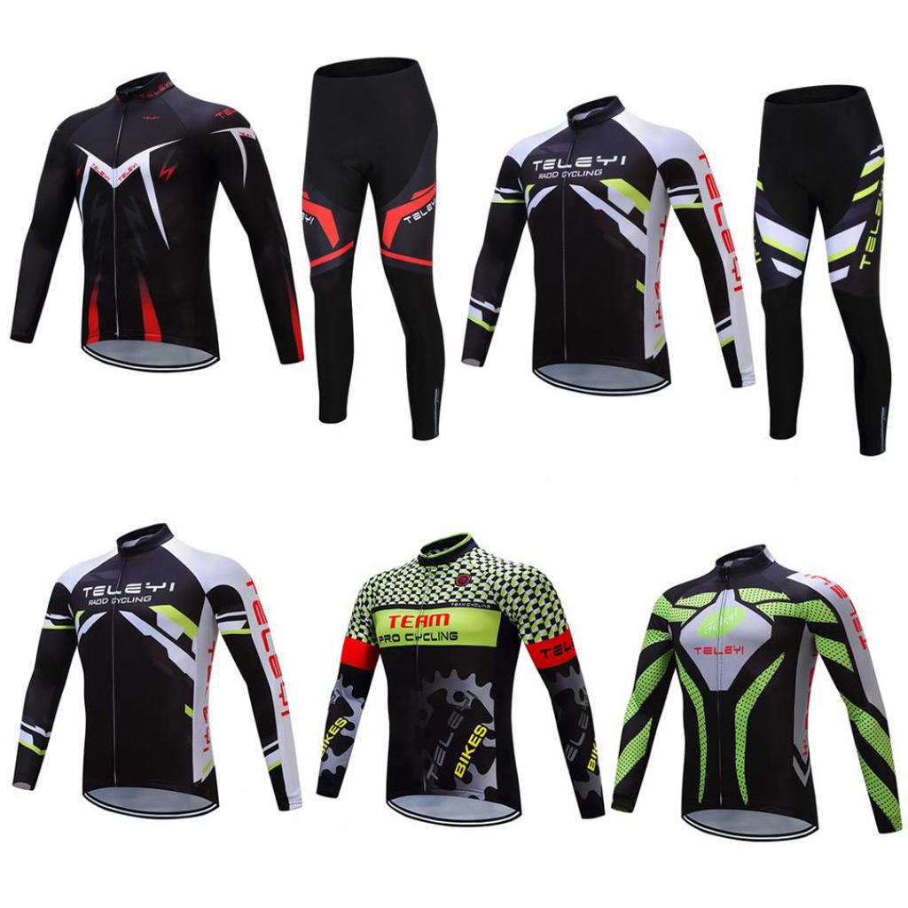 Buy Cycling Jersey Men Long Sleeve Quick Dry Breathable Mountain Bike