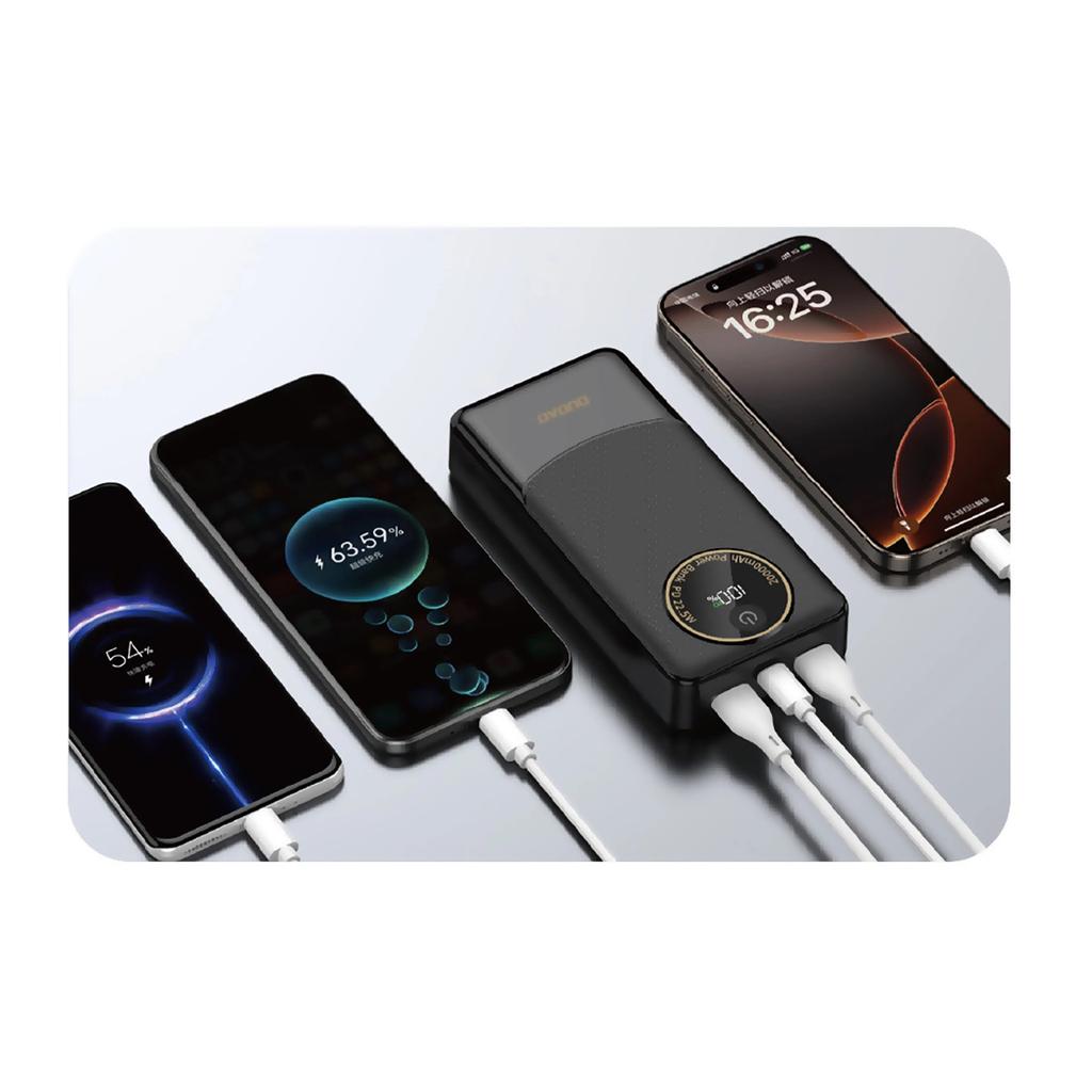 Powerbank Dudao K12Pro 22,5W Pd 20000Mah Usb-A, Usb-C - Black