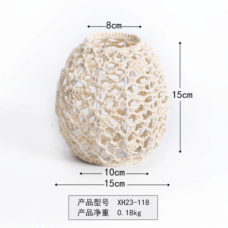 Papierseil-Kronleuchter Neuer chinesischer Imitation-Rattan-Lampenschirm B&B-Restaurant Hot-Pot-Shop Kreative DIY-Beleuchtung Web-Beleuchtung Dekoration