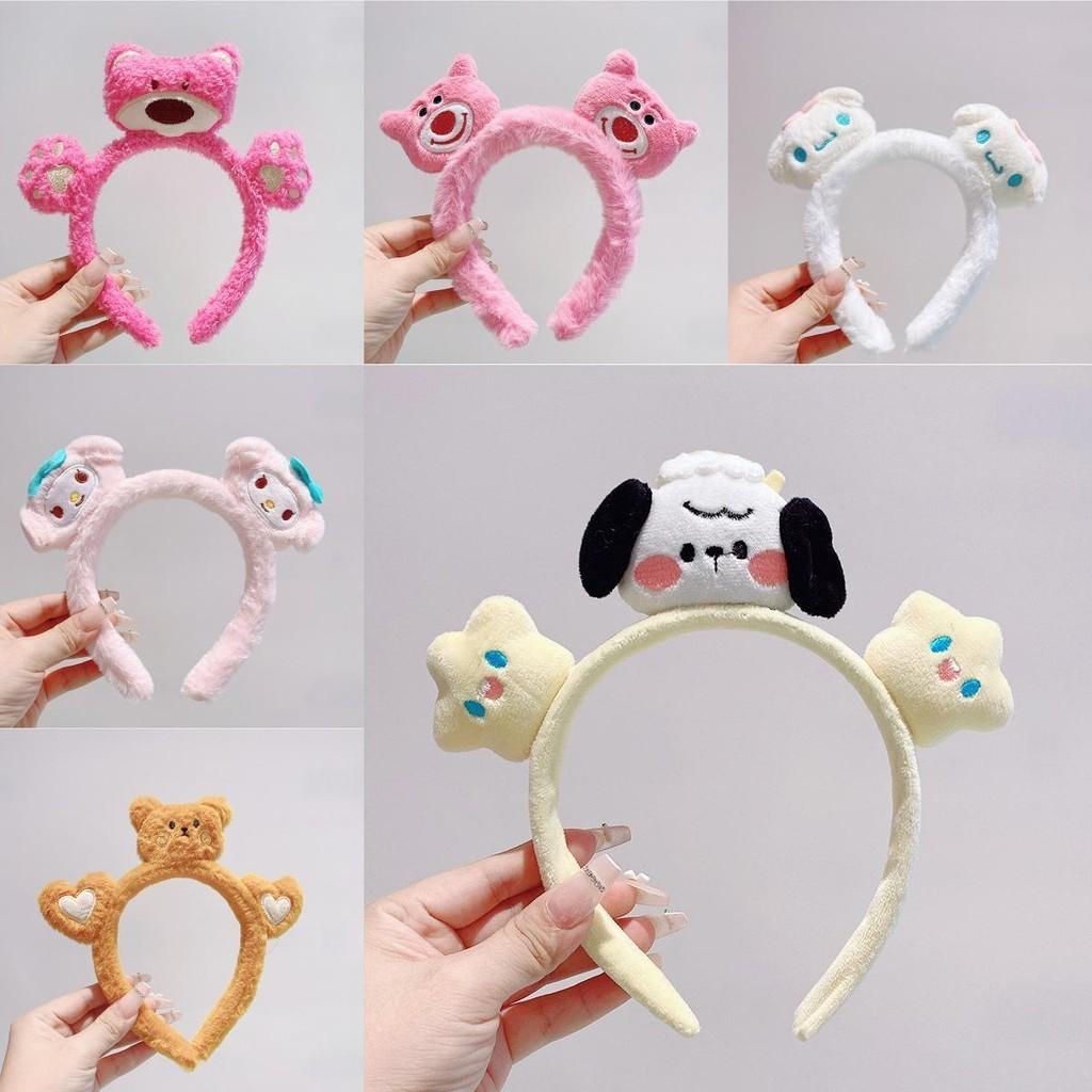 Korean Style Knit Hairband For Girls Cute Panda Handmade Hair Clip Cartoon Headwear