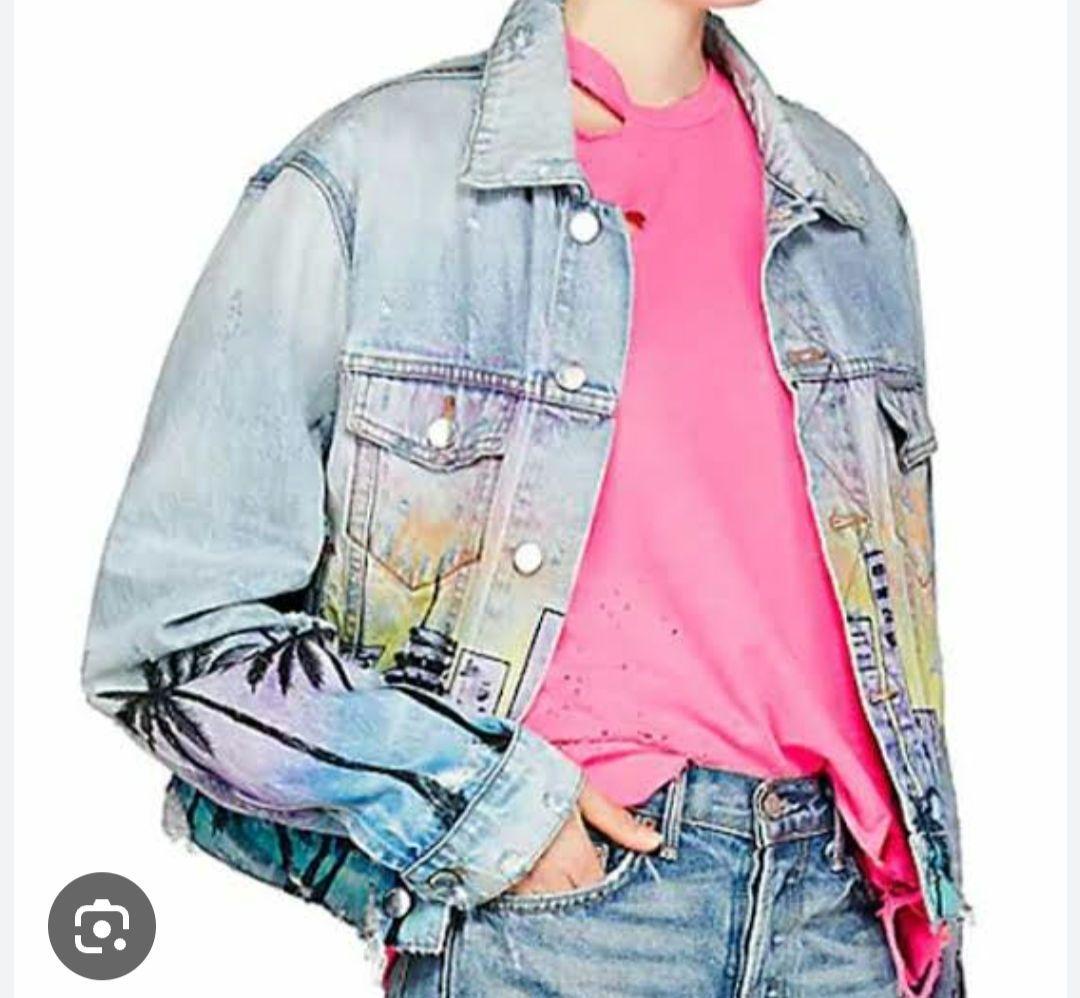 

[Б/У] Корейская графическая джинсовая куртка, которую носили многие знаменитости Big Bang Sandaime EXILE