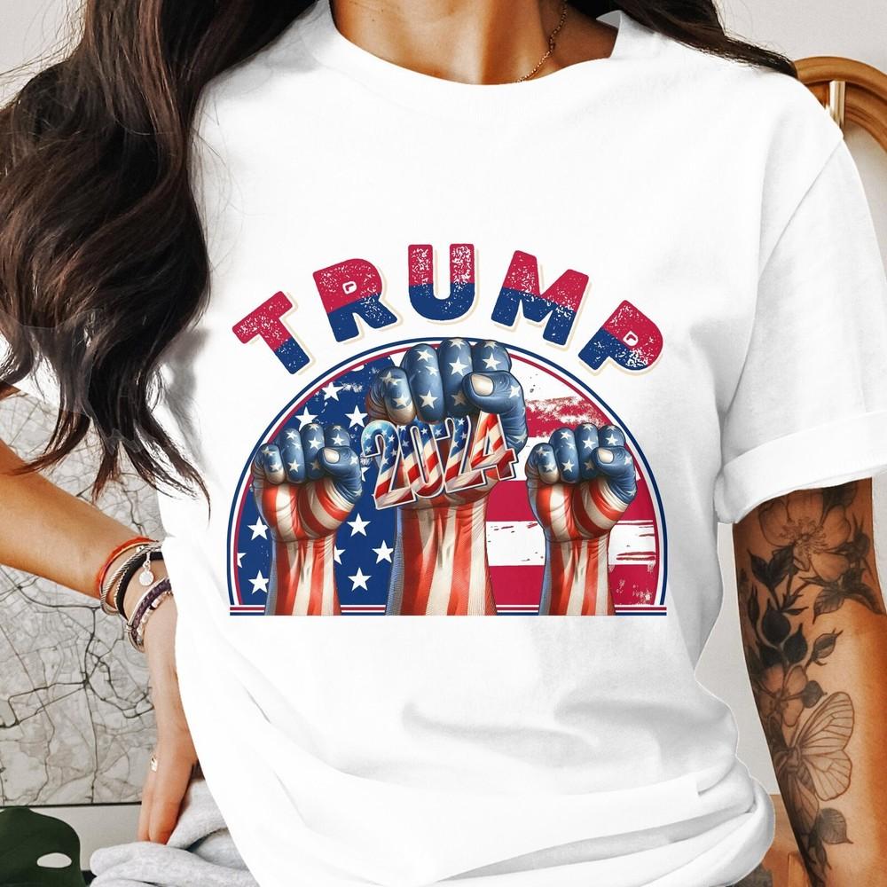 26 Trump 2024 T-Shirt, Patriotic American Flag Design, Political Campaign Mens Unisex T-Shirt XXXL
