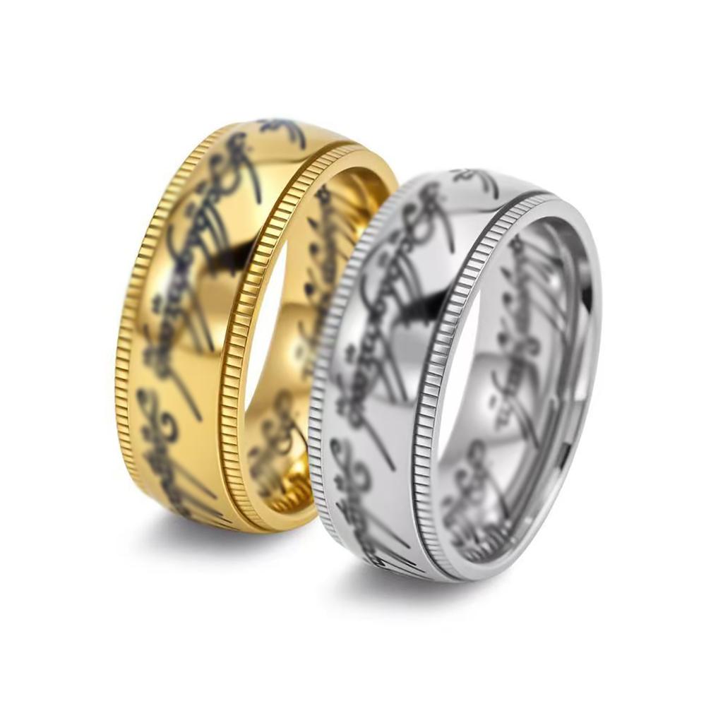 2025 Simple Magic Rings For Men Women Similar To Movies Carving Ring Fashion Jewelry Creativity Gift