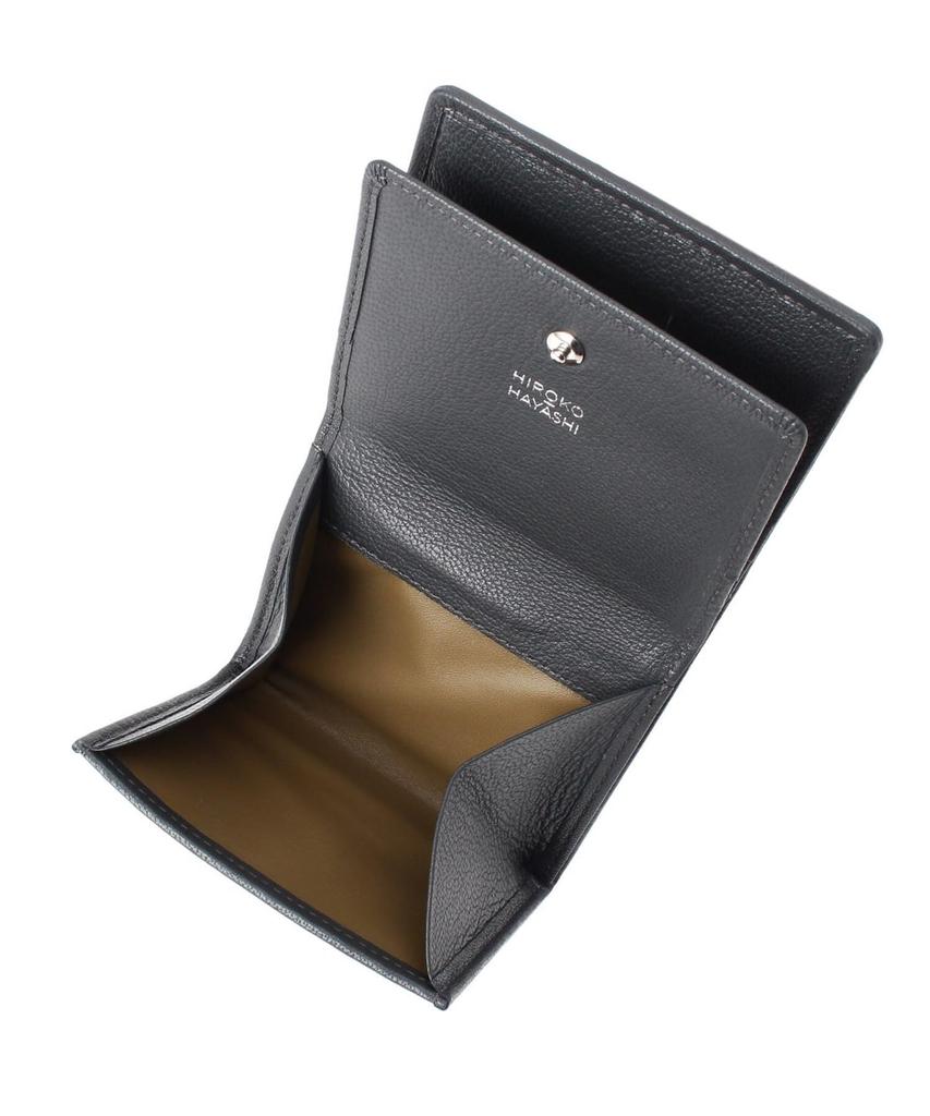 Hiroko Hayashi CARDINALE Slim Bifold Wallet 70941848 Women's Black (019) 00 (FREE)