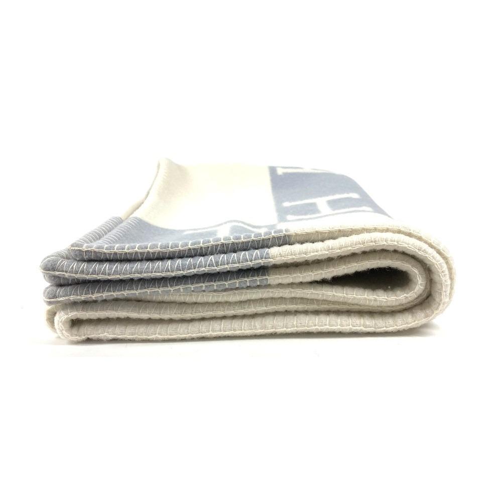Hermes Avalon Plaid Logo Blanket Interior Throw Plaid Blanket