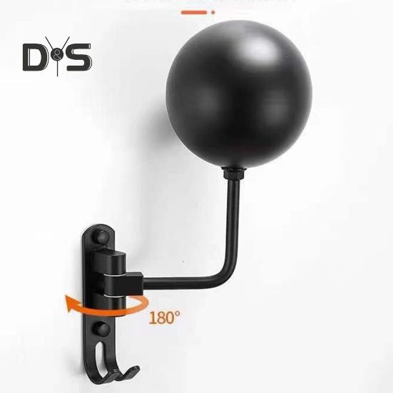 Motorcycle Helmet Rack Helmet Display Hanger Stand Strong Load-Bearing Wall Mount 180-Degree Rotation Metal Bike Helmet Holder