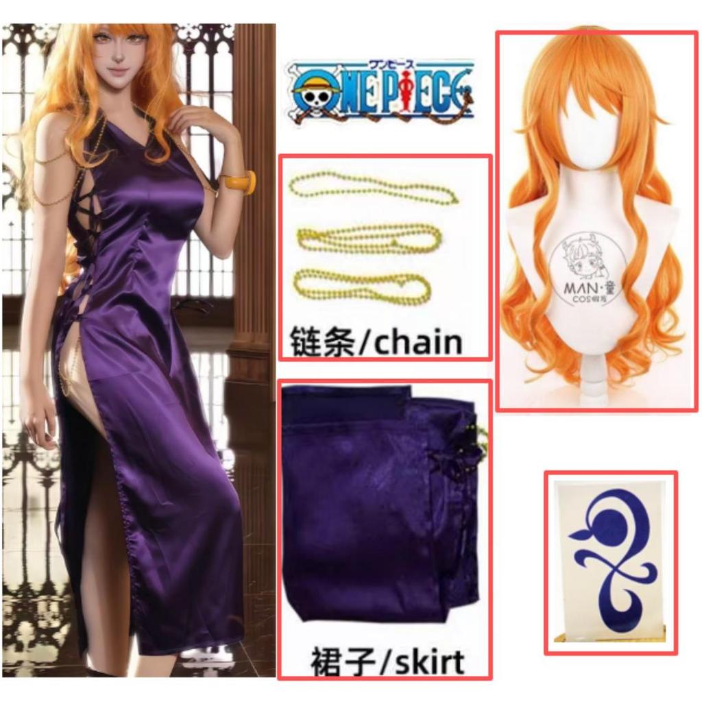 Ensemble complet de olympiques de cosplay Nami pour femmes et filles, haut et jupe, tenues de ceinture, fête d'Halloween et de c
