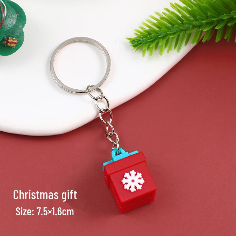 

Набор рождественских силиконовых брелоков «Санта-Клаус и друзья» — включает оленя, снеговика и милые фигурки-украшения