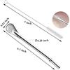 Yerba Mate Bombilla Gourd Drinking Filter Straws 304 Food-Grade Stainless Steel 6.1 inch Long Spoon Bombillas Straws for Mate Tea Set of 3 with