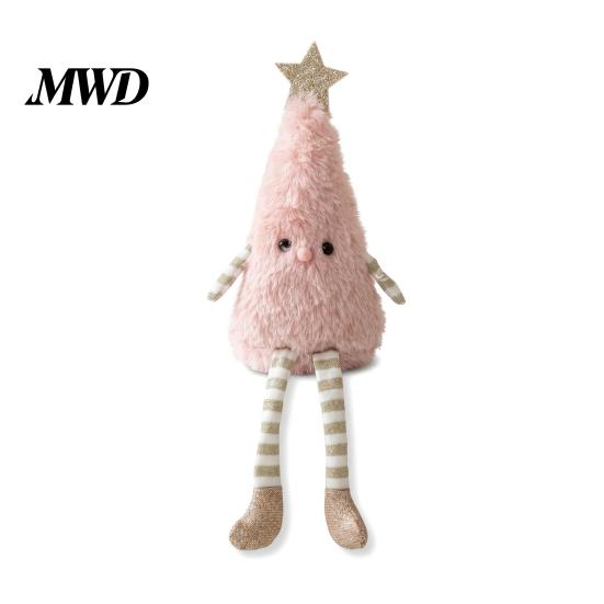 Healing Style Tree Plushie Christmas Plush Ornament with Dangling Legs, Cute Soft Stuffed Figure, Decorative for Sofas Doll Home Living Room Sofa And