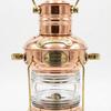 Vintage Brass Copper Anchor Ship Lantern Nautical Kerosene Lamp Maritime Coastal Decor Marine Collectible