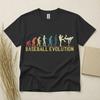 Baseball Evolution Children's Children's Children's T Children's T-shirt Funny Baseball Gift Retro Sports Tee Gildan Cotton