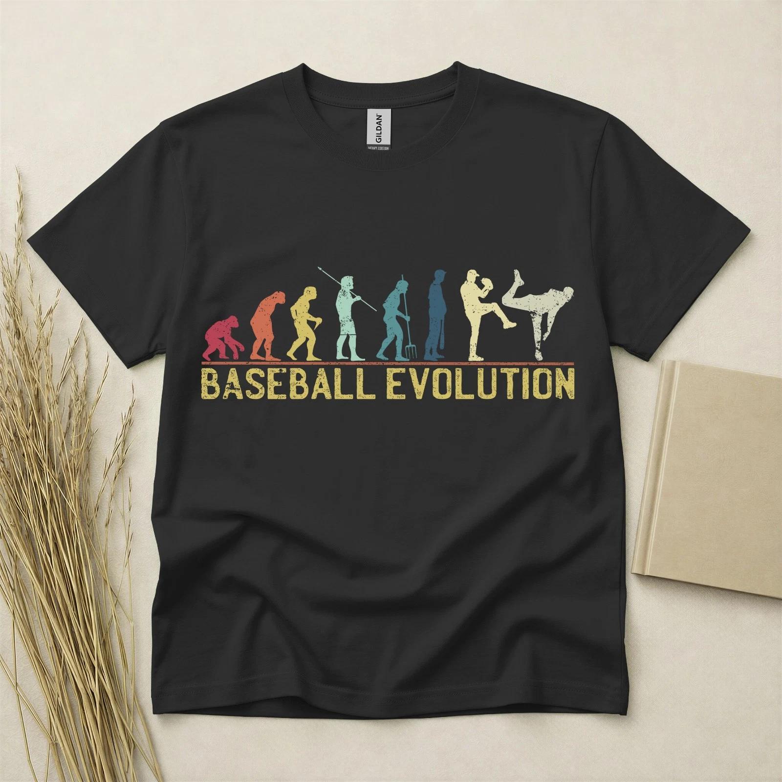 Baseball Evolution Children s Children s Children s T Children s T-shirt Funny Baseball Gift Retro Sports Tee Gildan Cotton 100