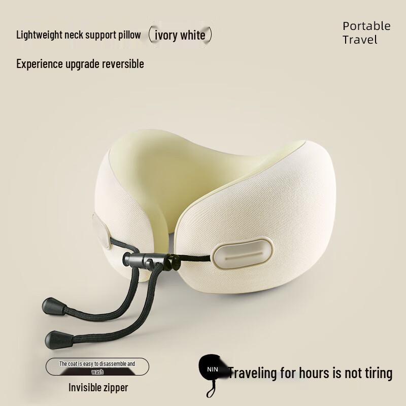 Mussel Memory Foam U-shaped Travel Neck Pillow