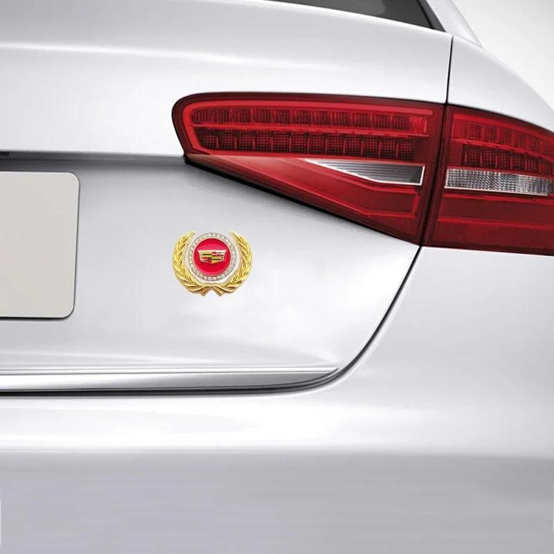 Metal for Cadillac ATS BLS CT4 CT6 CTS ESCALADE STS XLR XT5 XTS SLS Car Body Side Window Ear of Wheat Emblem Sticker Accessories