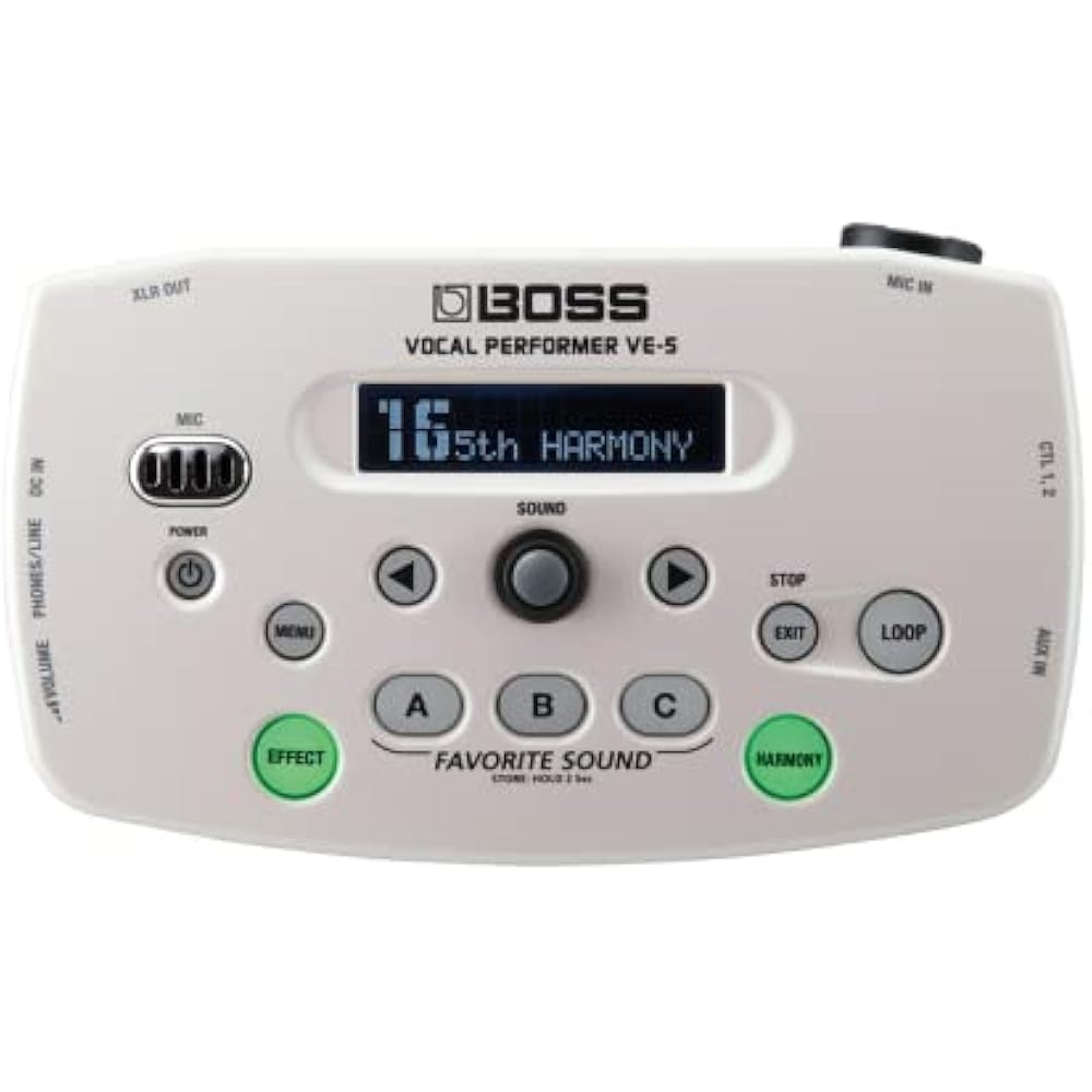BOSS (Boss) Vocal Performer VE-5-WH