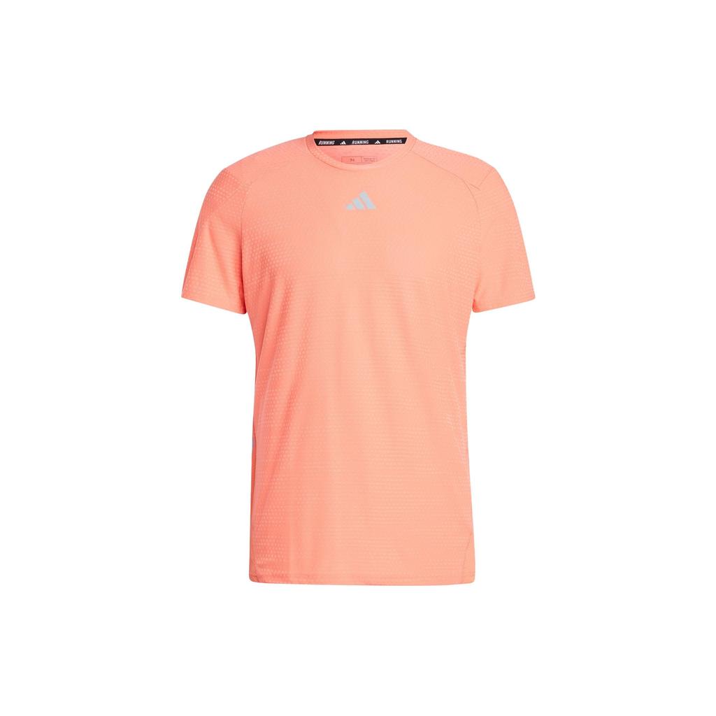 Adidas Win Confidence Heat.rdy T-Shirt With Solid Color Logo Men Tops Fusion-Coral IB7381