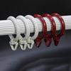 Curtain Hanging Ring Plastic Rod Rings Hooks for Drapes Holder Shower Curtains Drapes Plastic Holder