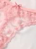 4PCS Sexy Women's Thongs Transparent Women Panties Sexy Lace Underwear Solid Floral G-String Female Underpants Lingerie