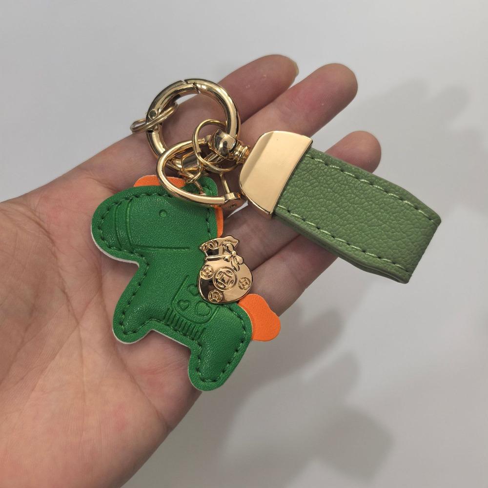 Cartoon Horse Pendant Year of Horse Zodiac Pony Bag Hanging Horse Car Keychain  Year of The Horse