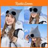 Cozy Knit Cap With Goggles For Women Winter Snow Sports And Outdoor Wear