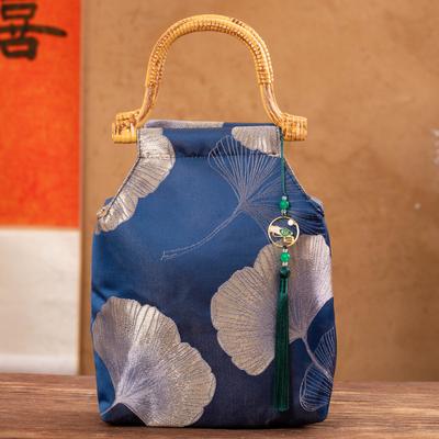 Chinese Style Tea Cake Gift Bag Loong Boat Festival Zongzi Packaging Travel Handheld Creative Bags Teng Handle Material Package