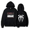 Women's Men's Casual Fashion Hooded Sweatshirt Roman Reigns Printed Pullover Long Sleeved Harajuku Street Fashion Man