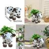 Adorable Modern Simple Cow Resin Succulent Planter Pot For Indoor And Outdoor Decor