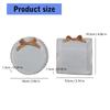 Durable Resin Candle Tray Holder Featuring Retro Design For Easy Cleaning And Desk Organization In Busy Lifestyles