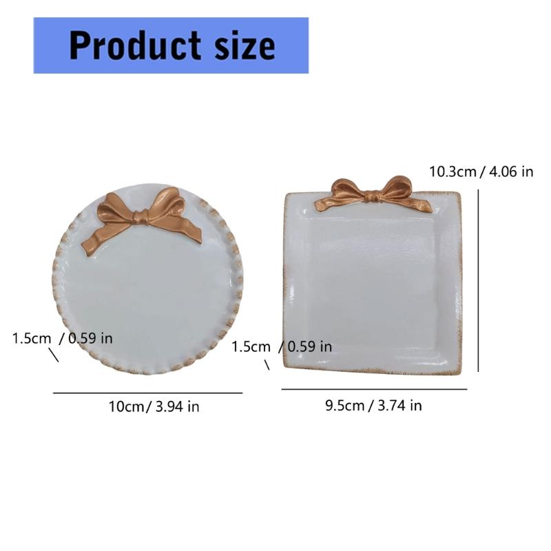 Durable Resin Candle Tray Holder Featuring Retro Design For Easy Cleaning And Desk Organization In Busy Lifestyles