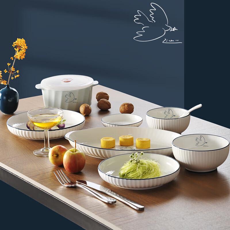 Picasso Peace Dove 6-Piece Ceramic Dinnerware Set