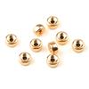 Ein Stück 3-8mm Goldfarbe Runde Perlen Vergoldete Abstandshalter Perlen Glatte Rad Perlen für DIY Armband Herstellung Schmuck Zubehör