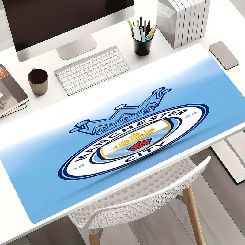 Manchester City Football Club Mauspads - Rutschfeste Gummibasis, Glatte Oberfläche für Arbeit, Gaming, Büro und Zuhause, Schreibtisch-Mauspad