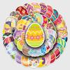 Easter Egg Stickers: 50 Waterproof Sheets, Colorful Cartoon Graffiti for Festive Decoration