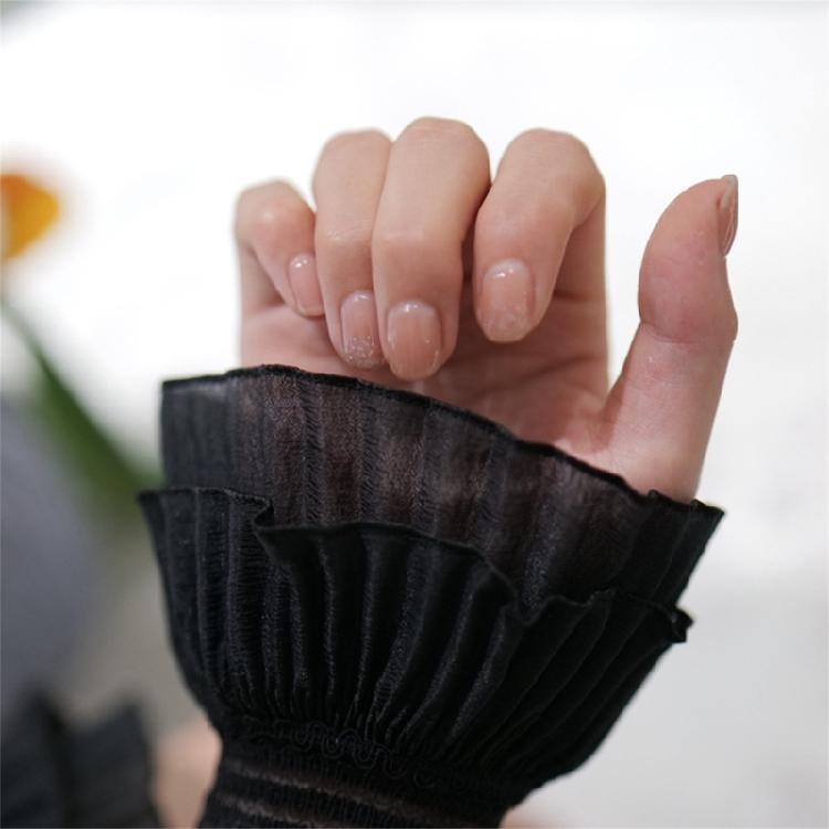 Women Flared Organ False Sleeves Detachable False Cuffs Wrist False Sleeves