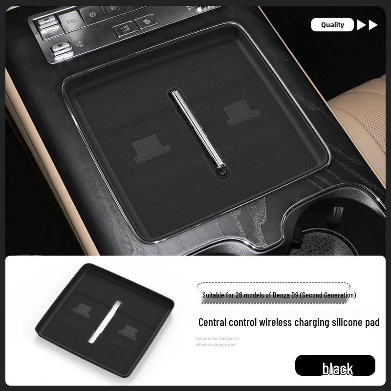 Denza D9 EV Wireless Charger Silicone Anti-slip Pad for Center Console - Compatible with 26 Models