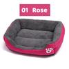 Square Comfortable Double Sided Available Large Pet Dog Sofa Bed  19 Colors Picture Memory Foam Pet Bed Solid Stocked