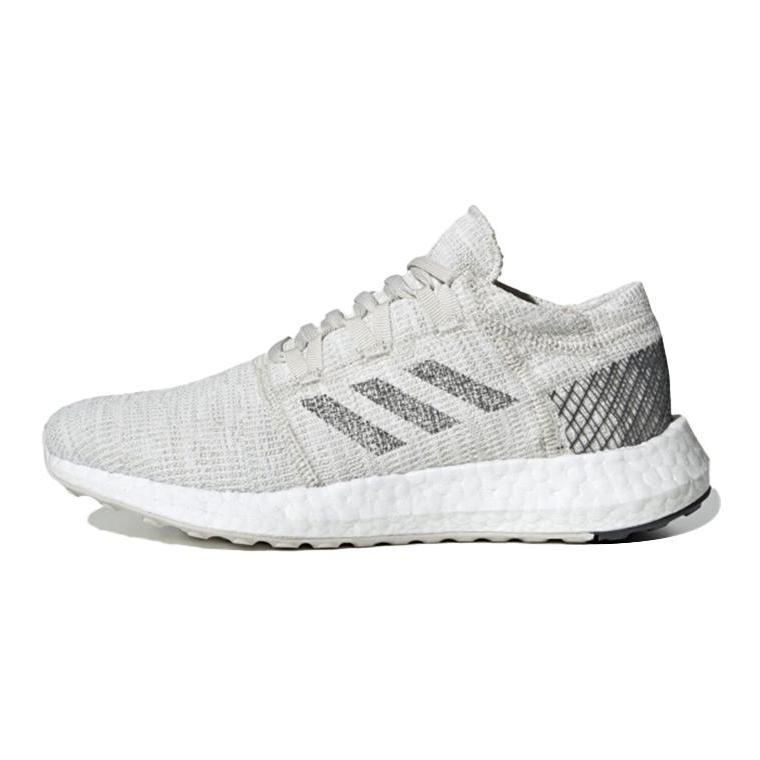 Adidas Pureboost Go Удобные Дышащие Низкие Детские Беговые Кроссовки Серый Белый Подростки F34005 36