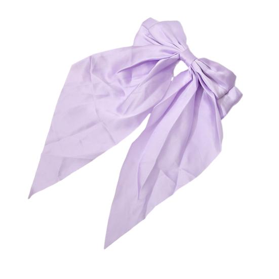 Hairpin Bow Theme Chiffon Long Ribbon Hair Clip Bright Color Lightweight Back Head Hair Claw Hair Accessories