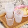 1 Set of 10 Basic Reusable Transparent Cups