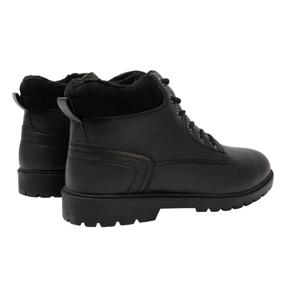 Nicholas Deakins Mens Faux Fur Lined Ankle Boots